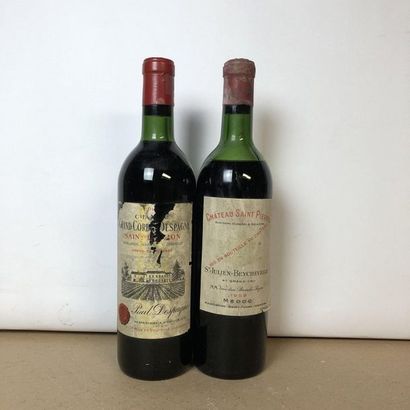 null 2 bouteilles : 1 CHÂTEAU GRAND CORBIN DESPAGNE 1961 1er GC Saint-Emilion, 1...