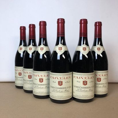 null 6 bouteilles GEVREY-CHAMBERTIN 2003 1er cru "les Combes aux Moines" Domaine...
