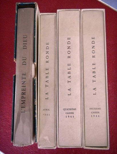 null Lot de livres : La table ronde 1945-1945-1946, L'Empire du Dieu, planches d'angiologie...