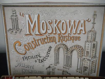 null Lot de deux jeux : construction rustique Moskowa et un phénakistiscope à plusiqueurs...