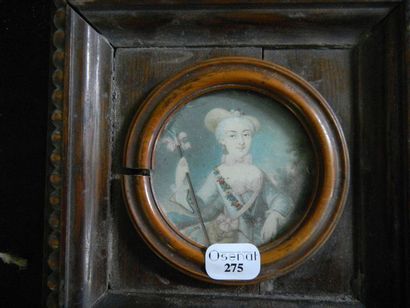 Philip Jakob I DE LOUTHERBOURG (1698-1768) A miniature on paper framed under glass....