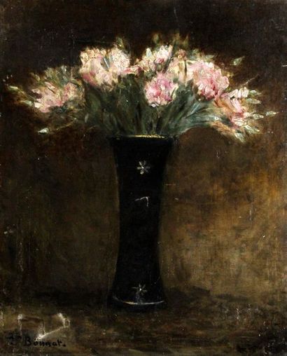 null Attribué à Léon BONNAT (1833-1922)

Vase de fleurs

Huile sur toile

Signée...