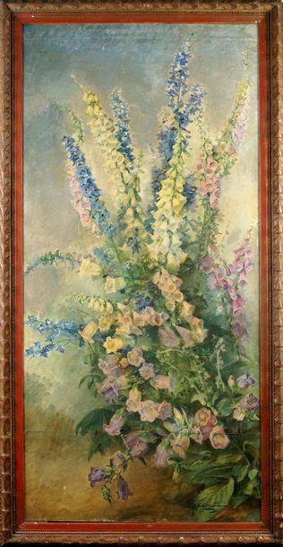null Madeleine LEMAIRE (1845-1928)

Bouquet de digitales

Huile sur toile signée...