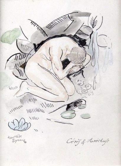 null Tancrède SYNAVE (1860-1936)

Cérès et Arethuse

Aquarelle sur papier

Signée...