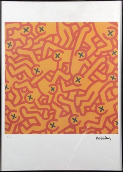 null D'APRES KEITH HARING 1958-1990) 

i. Sans titre (Personnages oranges)

ii. Sans...