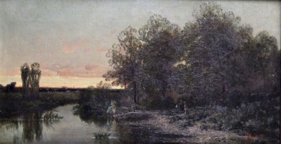 null Eugène-Victor DE FLOGNY (né en 1825)

Pêcheur, 1883

Huile sur toile signée...