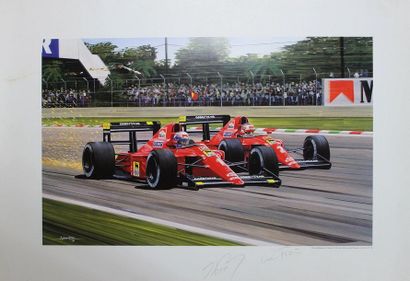 Andrew Kitson (Né en 1959) Andrew Kitson (Né en 1959) 

Les Ferrari de Prost et Mansell

Andrew...