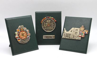 null Badges of the 47, 48 and 49th Monte Carlo Rally: 1979, 80 and 81

Chrome plated...