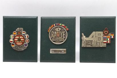 null Badges of the 47, 48 and 49th Monte Carlo Rally: 1979, 80 and 81

Chrome plated...