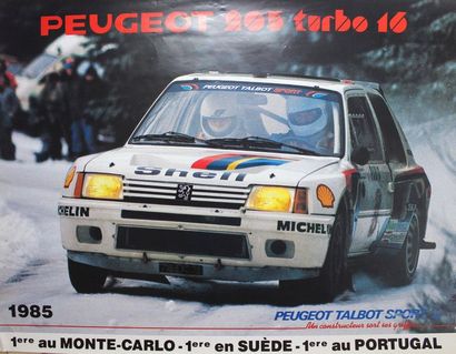 null Affiche Peugeot: "205 1ère Monte Carlo, 1ère Suède, 1ère Portugal"

Affiche...