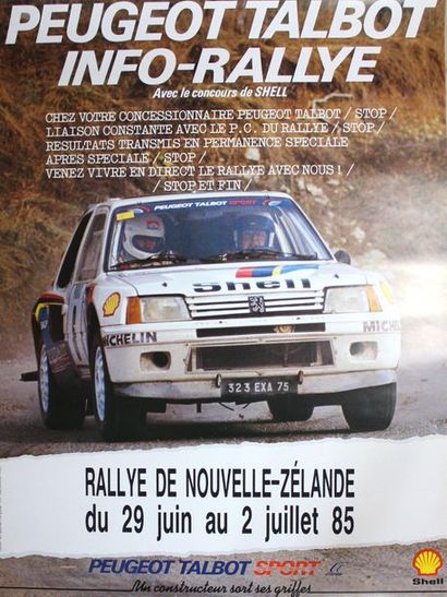 null Peugeot 205, 1ère au Rallye de Nouvelle Zélande.

Affiche d'intérieur officielle...