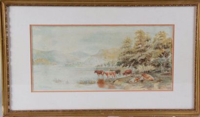 null J. HARRIS, English school circa 1900 LANDSCAPES OF WALES, 1907 Watercolours...