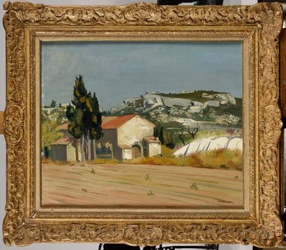 null YVES BRAYER (1907-1990) Les Baux-de-Provence Oil on canvas Signed lower right...