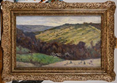 MAXIMILIEN LUCE (1858-1941) Undulating landscape...