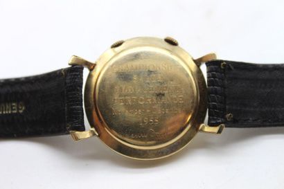 null Memovox Lecoultre -Ford

LECOULTRE - Memovox Ford vers 1955. Rare montre bracelet...