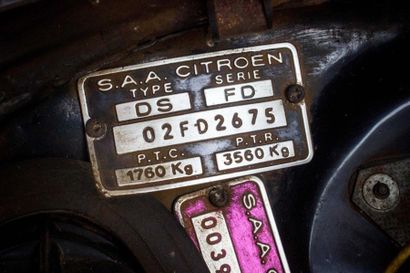 1972 CITROËN DSUPER 5 Serial number 02 FD 2675

Same owner since 1974

French car...