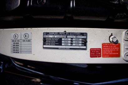 1978 MERCEDES-BENZ 280 S W116 Serial No. 116 020 12 10 797 8

37,000 original kilometres

Automatic...