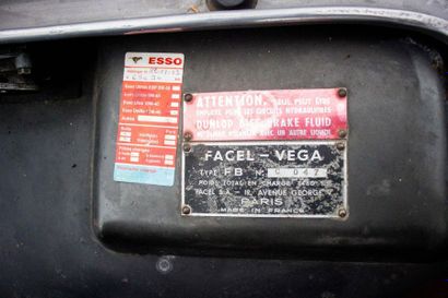 1963 FACEL VEGA FACEL III (TYPE FB) Numéro de série 047 Même propriétaire depuis...