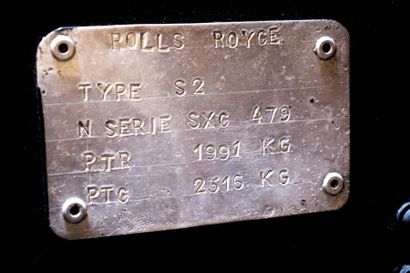 1961 ROLLS-ROYCE SILVER CLOUD II Châssis n° SXC479
Contrôle technique de moins de...