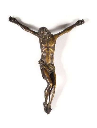 null Christ en bronze argenté École Italienne du XVIIème siècle Haut. 22 cm