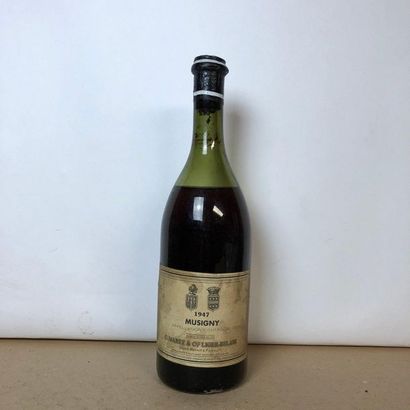 null 1 bouteille MUSIGNY 1947 C.Marey & Cie Liger-Belair (niveau 7,5cm, étiquette...