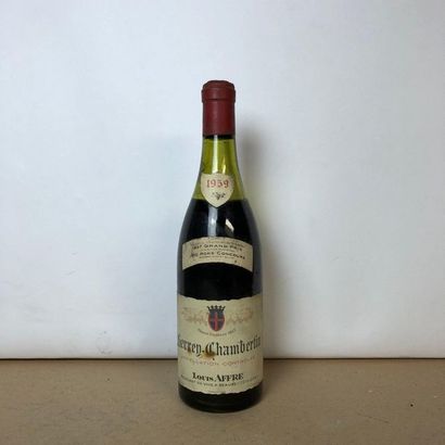 null 1 bouteille GEVREY-CHAMBERTIN 1959 Louis Affre (niveau entre 5,5 et 6cm, étiquette...