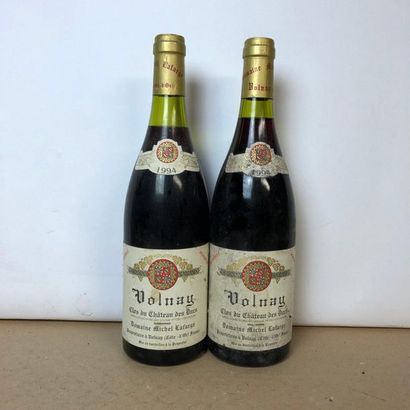 null 2 bouteilles VOLNAY 1994 Clos du Château des Ducs Domaine Michel Lafarge (niveau...