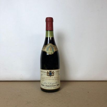 null 1 bouteille HERMITAGE 1959 "La Chapelle" Paul Jaboulet Ainé (étiquette fanée,...