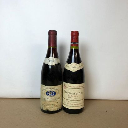 null 2 bouteilles : 1 RULLY 1994 1er Cru "Les Champs Cloux" Duvernay, 1 MARANGES...
