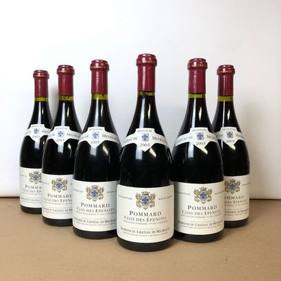 null 6 bottles POMMARD 2003 1er cru "Clos des Epenots" Domaine du Château de Meu...