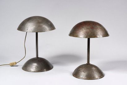 CONTEMPORARY AFRICAN WORK Pair of hammered...