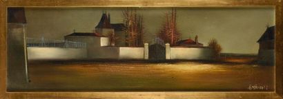 ALBERT DEMAN (1929-1996) Property at dusk...