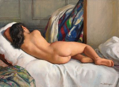 MAURICE EHLINGER (1896-1981) Naked woman...