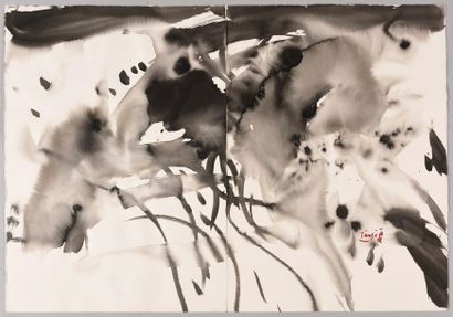 T'ANG HAYWEN (1927-1991) Untitled Ink on...