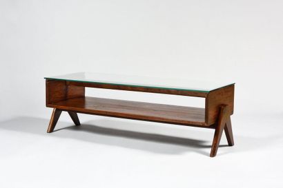 PIERRE JEANNERET (1896-1967) Coffee table...