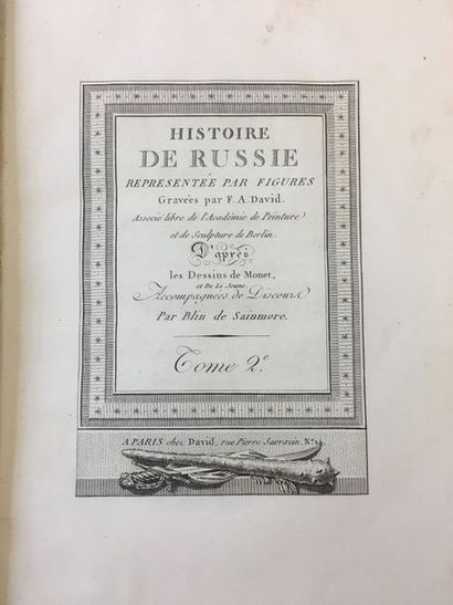 Blin de SAINMORE(1733-1807) 
History of Russia,...
