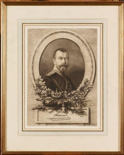 null Nicolas II (1868-1918)

Portrait. Gravure. Ed. « Dimanche », Munich. 350 ? 255...