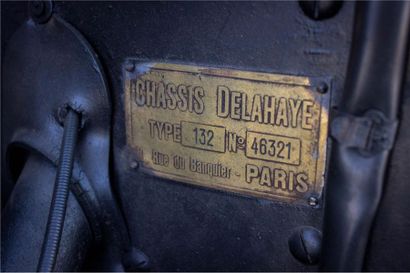 1936 DELAHAYE 132 COACH TOURAINE Numéro de série 46321

Carrosserie par Sical

Un...