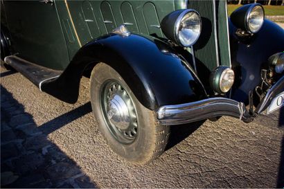 1936 DELAHAYE 132 COACH TOURAINE Numéro de série 46321 
Carrosserie par Sical 
Un...