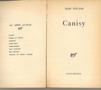 null FOLL AIN (Jean). Manuscrit intitulé « Canisy ». Joint un volume imprimé du ...