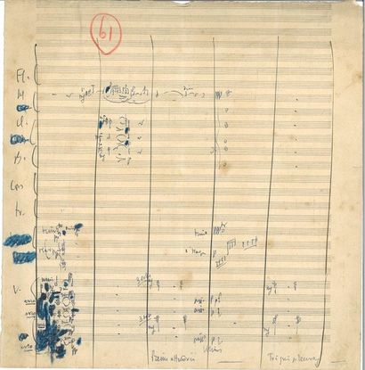 null MASSENET (Jules). Fragments musicaux pour orchestre