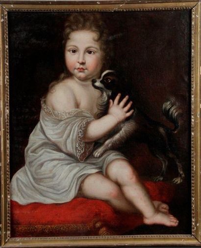 null Ecole FRANCAISE vers 1720, suiveur de Jean RANC Portrait d'un jeune enfant et...