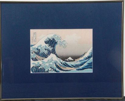 null Hokusai Katsushika (1760-1849) d'après - Sous la vague au large de Kanagawa...