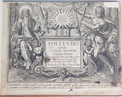 null SADELER: Solitudo sive vitae patrum eremicolarum…Paris, Le Clerc, vers 1606....