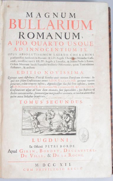 null CHERUBINI (A. et L.): Magnum Bullarium Romanum, A.B. Leone magno usque ad S....
