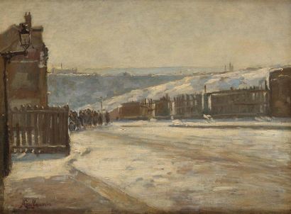 null Jean Baptiste Armand GUILLAUMIN (Paris 1841 - Orly 1927) Neige aux environs...