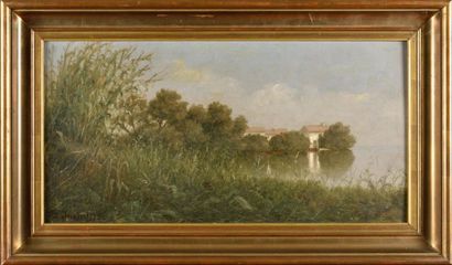 null Joseph SUCHET (1824-1896) Paysage méditerranéen Huile sur toile Signé en bas...