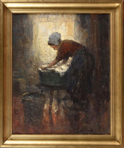 null Kees TERLOUW (1890-1948) Bleacher Oil on canvas, signed lower left 61 x 50.5...