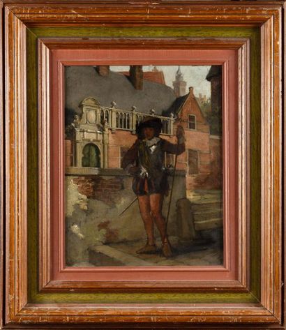 null Late 19th century school Page Oil on panel 35 x 26 cm Oil on panel, 13 3/4 x...