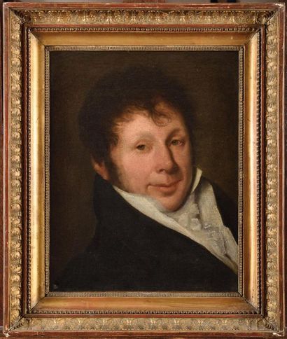 null 19th century FRENCH SCHOOL. Presumed portrait of Alexandre Louis Marquis (1777-1828),...